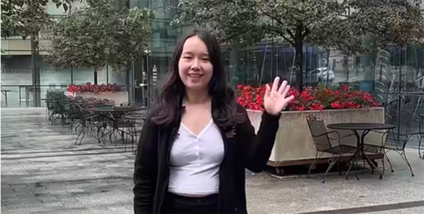 Photo of woman waving