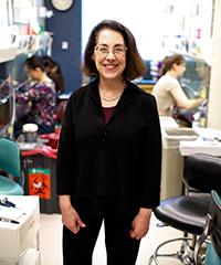 Photo of Arlene Sharpe in lab