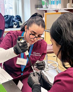 Pathmaker students training in a lab